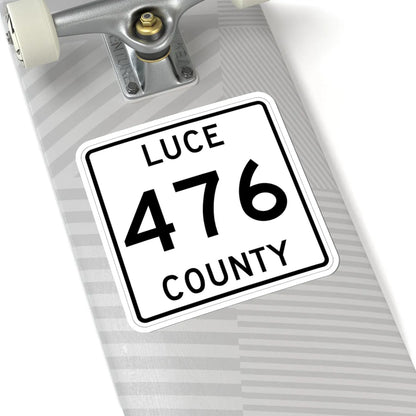 Michigan 476 Luce County (Michigan) (Road Sign) STICKER Vinyl Kiss-Cut Decal - The Sticker Space