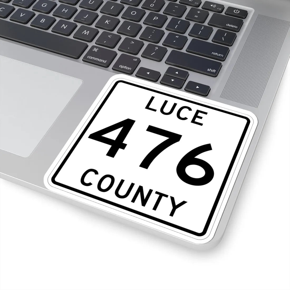 Michigan 476 Luce County (Michigan) (Road Sign) STICKER Vinyl Kiss-Cut Decal - The Sticker Space