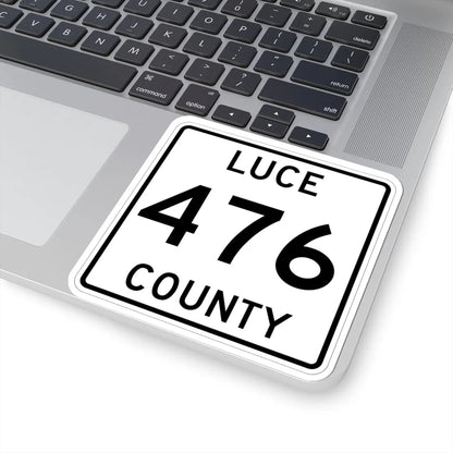 Michigan 476 Luce County (Michigan) (Road Sign) STICKER Vinyl Kiss-Cut Decal - The Sticker Space