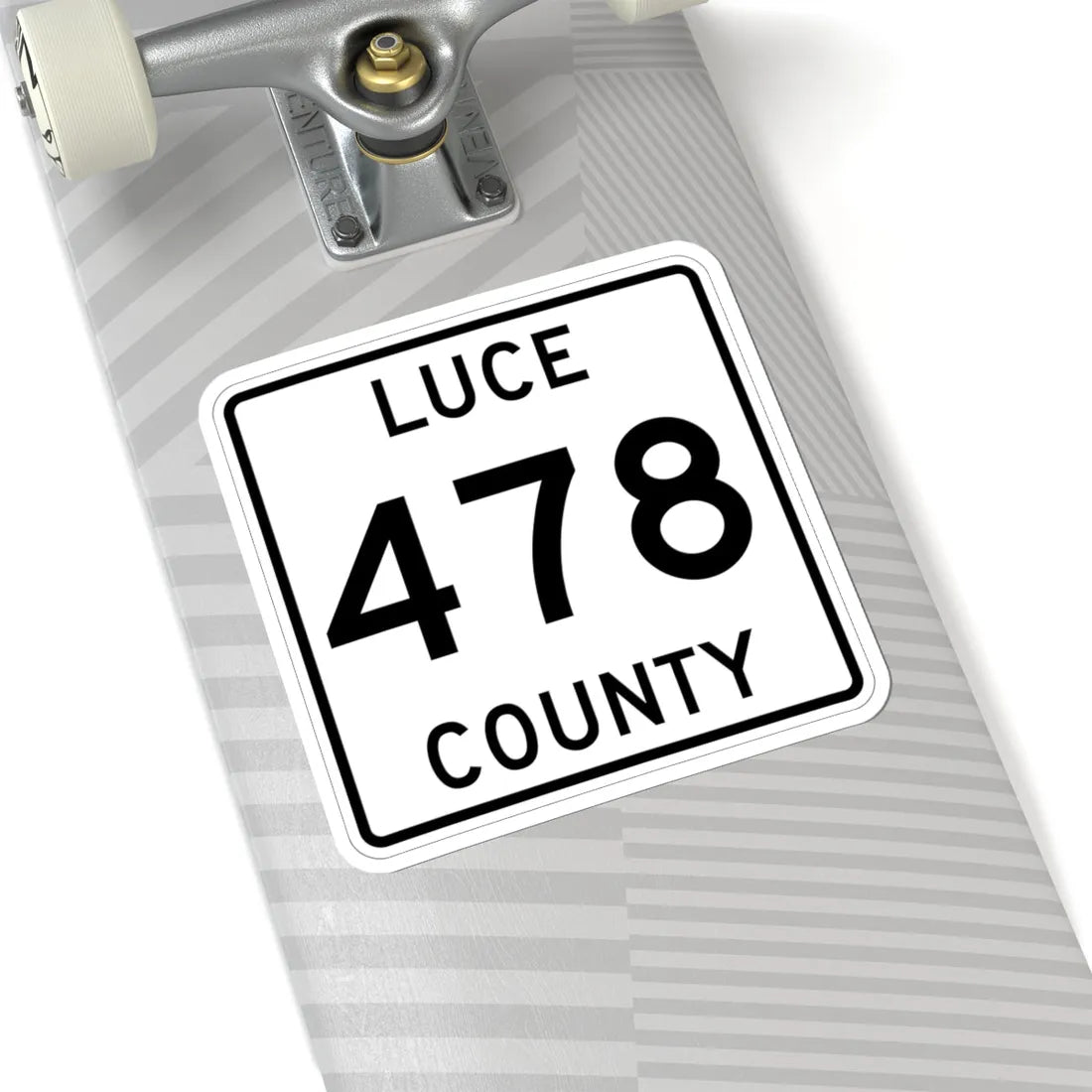 Michigan 478 Luce County (Michigan) (Road Sign) STICKER Vinyl Kiss-Cut Decal - The Sticker Space