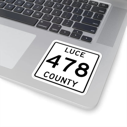Michigan 478 Luce County (Michigan) (Road Sign) STICKER Vinyl Kiss-Cut Decal - The Sticker Space