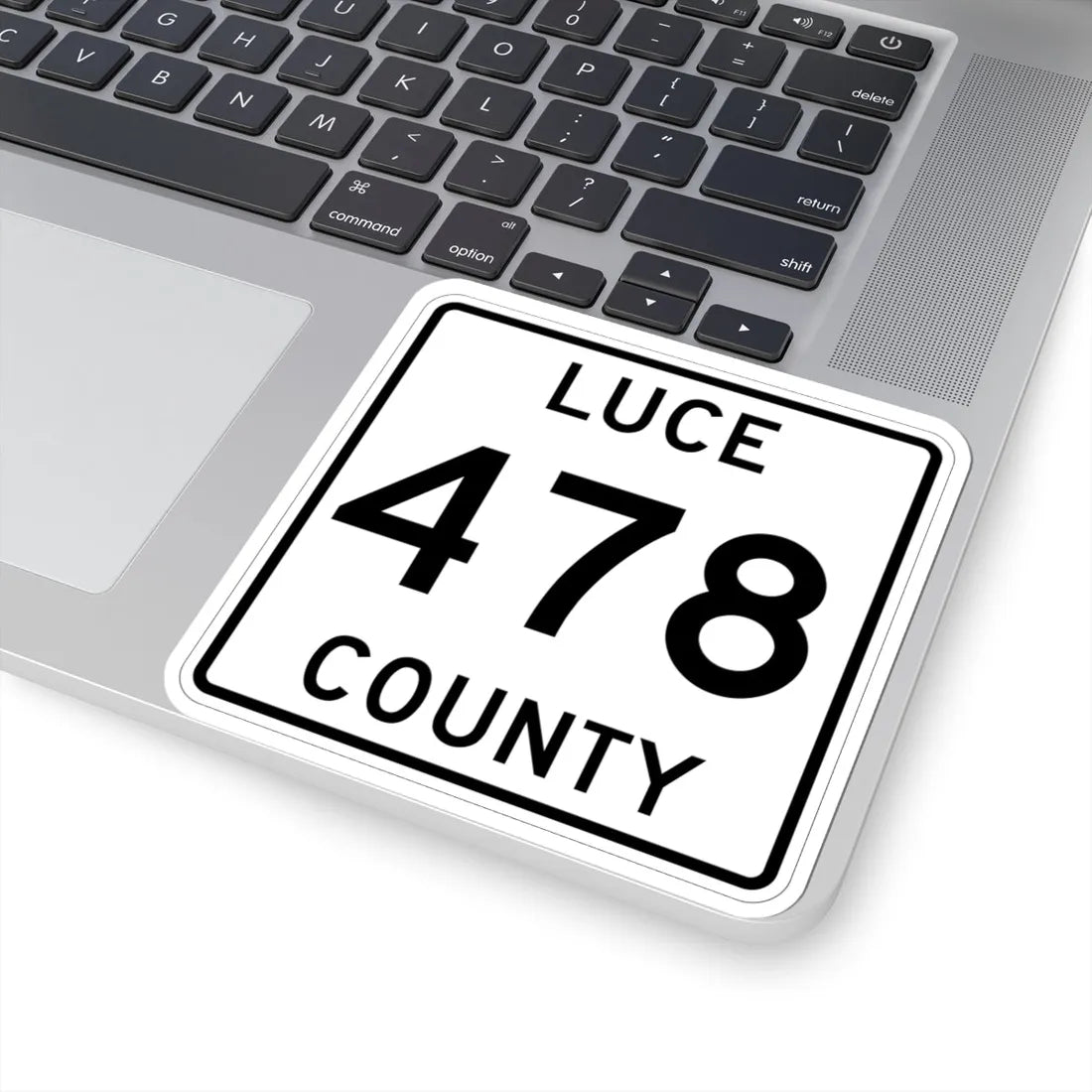 Michigan 478 Luce County (Michigan) (Road Sign) STICKER Vinyl Kiss-Cut Decal - The Sticker Space