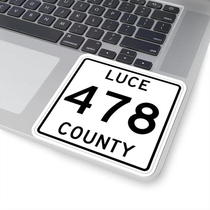 Michigan 478 Luce County (Michigan) (Road Sign) STICKER Vinyl Kiss-Cut Decal - The Sticker Space