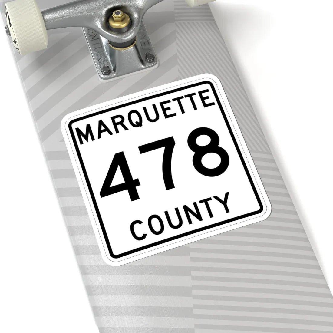 Michigan 478 Marquette County (Michigan) (Road Sign) STICKER Vinyl Kiss-Cut Decal - The Sticker Space