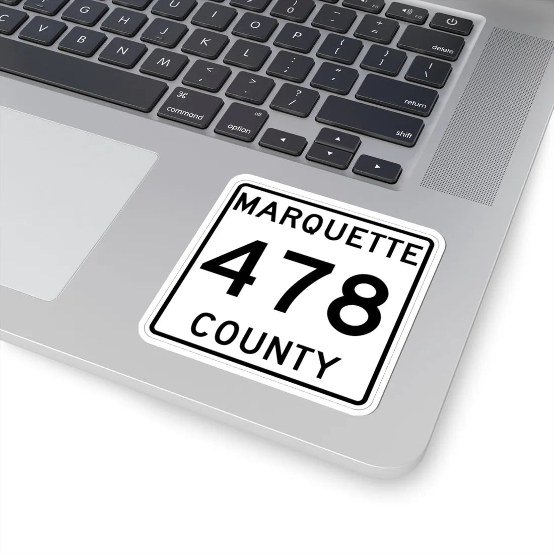 Michigan 478 Marquette County (Michigan) (Road Sign) STICKER Vinyl Kiss-Cut Decal - The Sticker Space