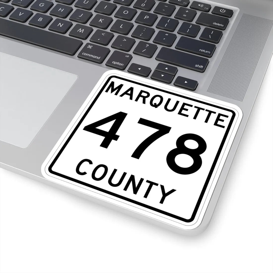 Michigan 478 Marquette County (Michigan) (Road Sign) STICKER Vinyl Kiss-Cut Decal - The Sticker Space
