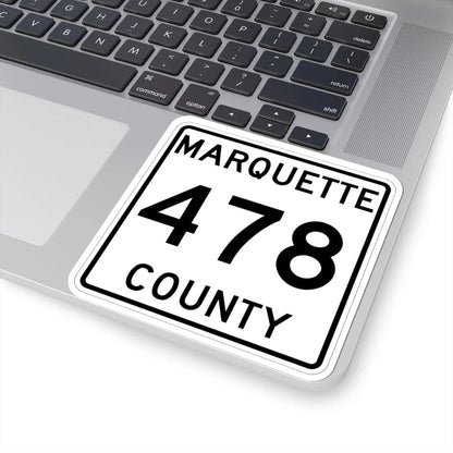 Michigan 478 Marquette County (Michigan) (Road Sign) STICKER Vinyl Kiss-Cut Decal - The Sticker Space