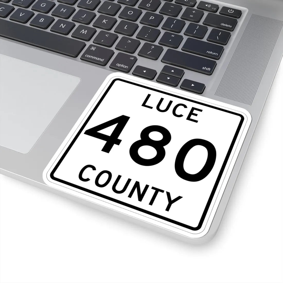 Michigan 480 Luce County (Michigan) (Road Sign) STICKER Vinyl Kiss-Cut Decal - The Sticker Space