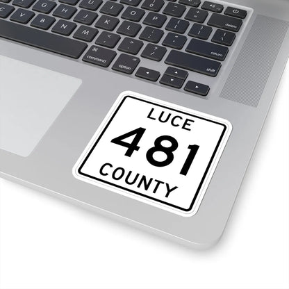 Michigan 481 Luce County (Michigan) (Road Sign) STICKER Vinyl Kiss-Cut Decal - The Sticker Space