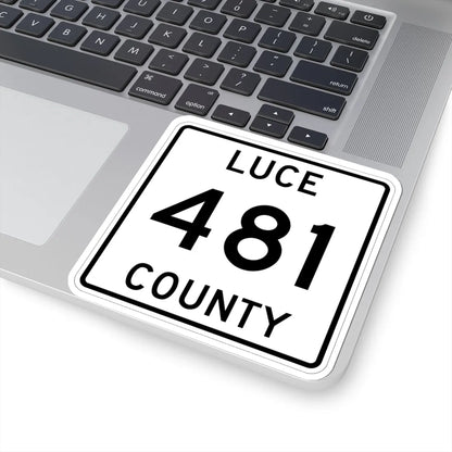 Michigan 481 Luce County (Michigan) (Road Sign) STICKER Vinyl Kiss-Cut Decal - The Sticker Space