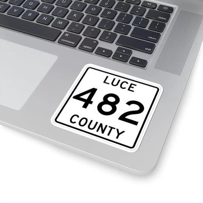 Michigan 482 Luce County (Michigan) (Road Sign) STICKER Vinyl Kiss-Cut Decal - The Sticker Space