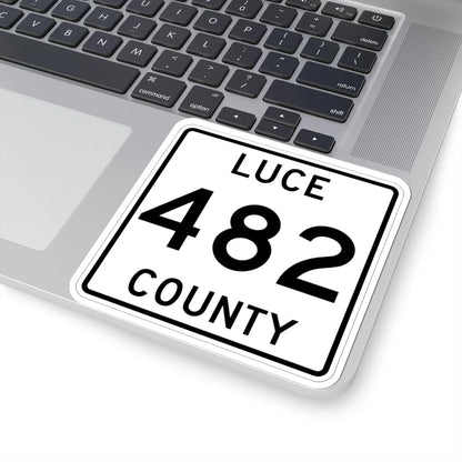 Michigan 482 Luce County (Michigan) (Road Sign) STICKER Vinyl Kiss-Cut Decal - The Sticker Space