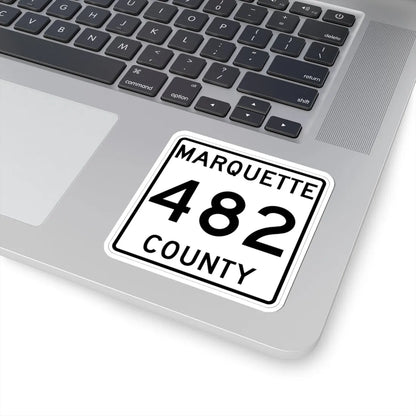 Michigan 482 Marquette County (Michigan) (Road Sign) STICKER Vinyl Kiss-Cut Decal - The Sticker Space