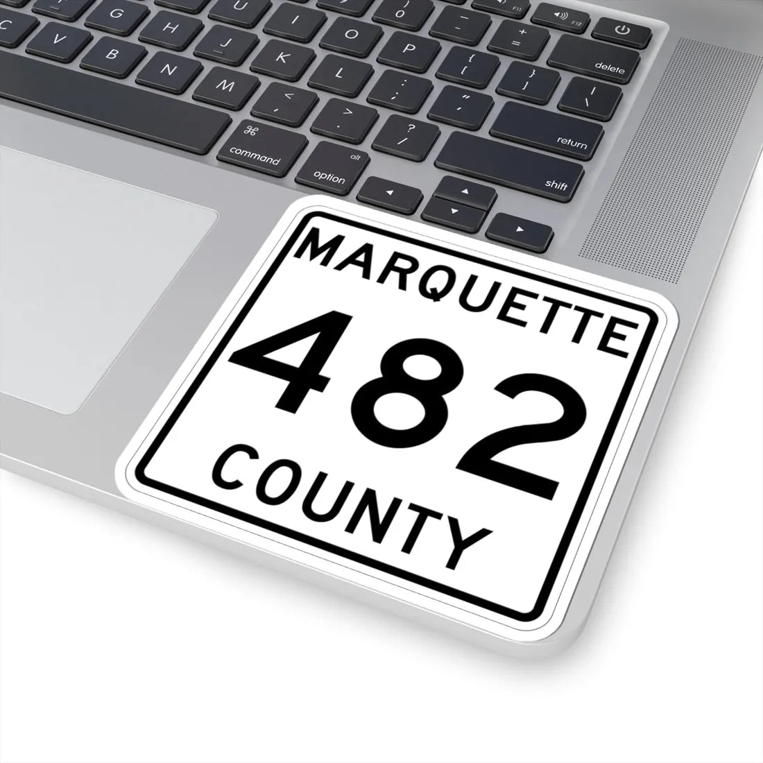 Michigan 482 Marquette County (Michigan) (Road Sign) STICKER Vinyl Kiss-Cut Decal - The Sticker Space