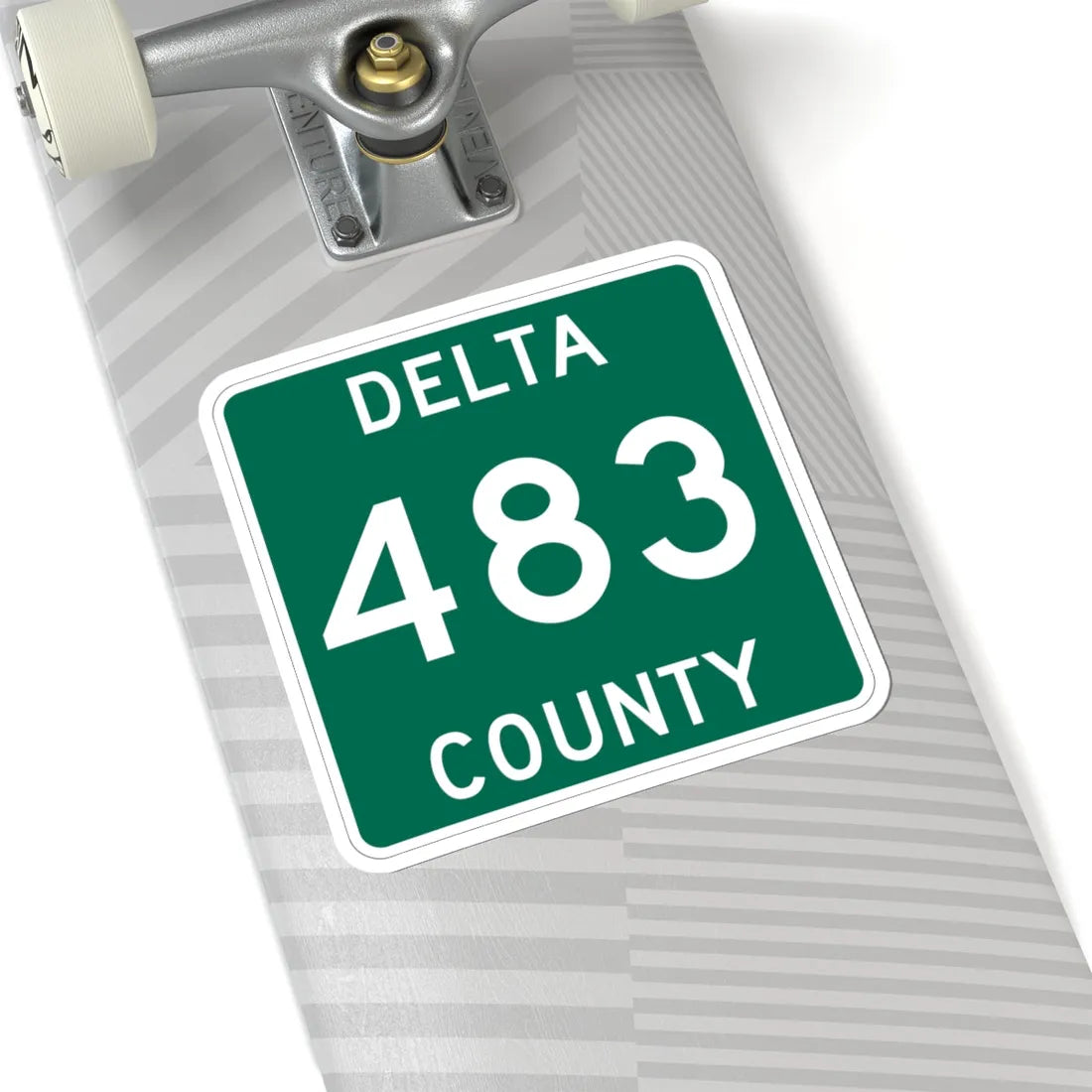 Michigan 483 Delta County (Michigan) (Road Sign) STICKER Vinyl Kiss-Cut Decal - The Sticker Space