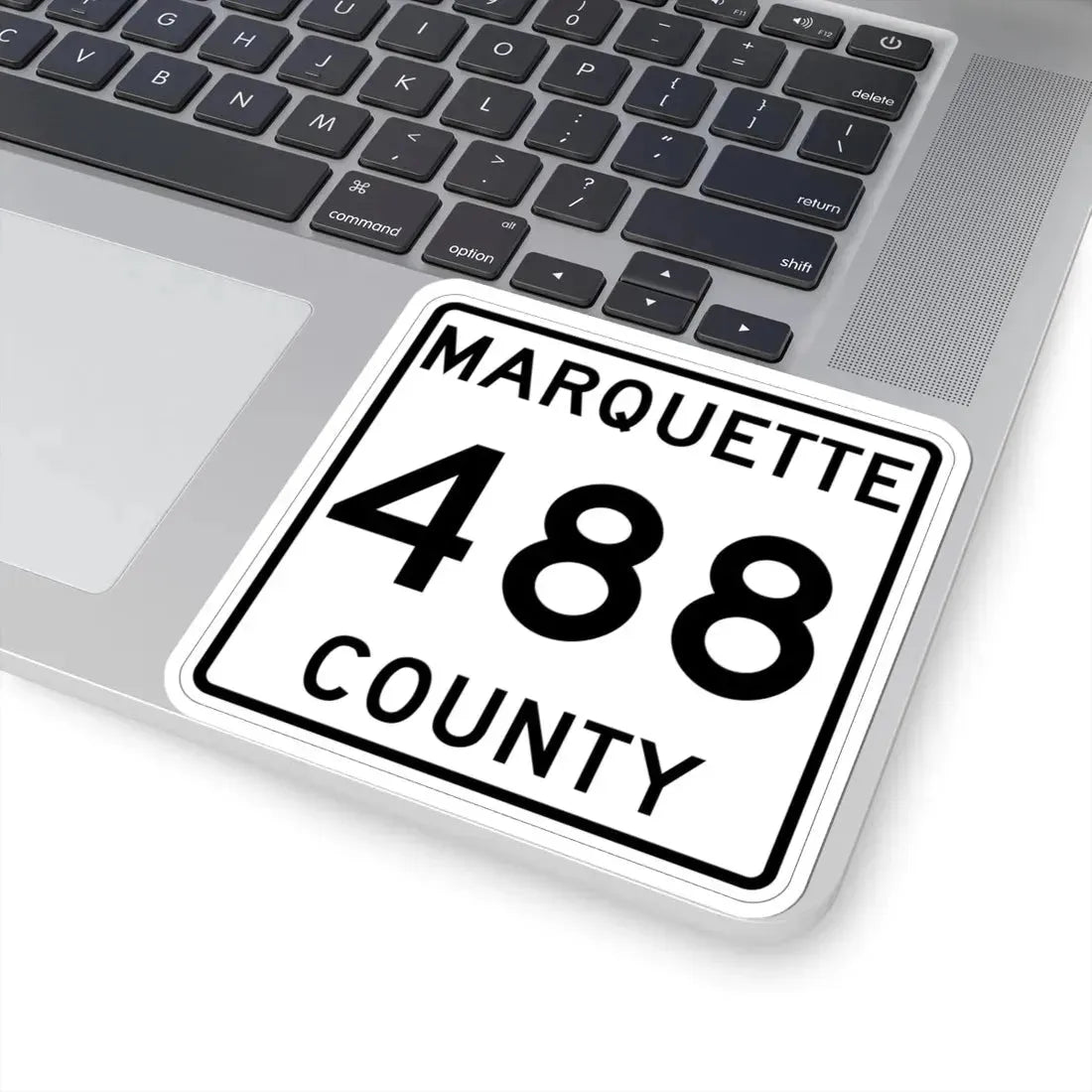 Michigan 488 Marquette County (Michigan) (Road Sign) STICKER Vinyl Kiss-Cut Decal - The Sticker Space