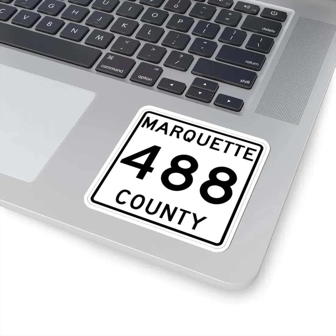 Michigan 488 Marquette County (Michigan) (Road Sign) STICKER Vinyl Kiss-Cut Decal - The Sticker Space