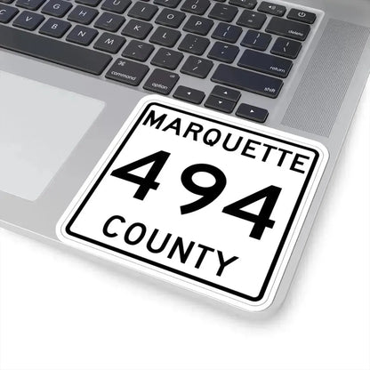 Michigan 494 Marquette County (Michigan) (Road Sign) STICKER Vinyl Kiss-Cut Decal - The Sticker Space