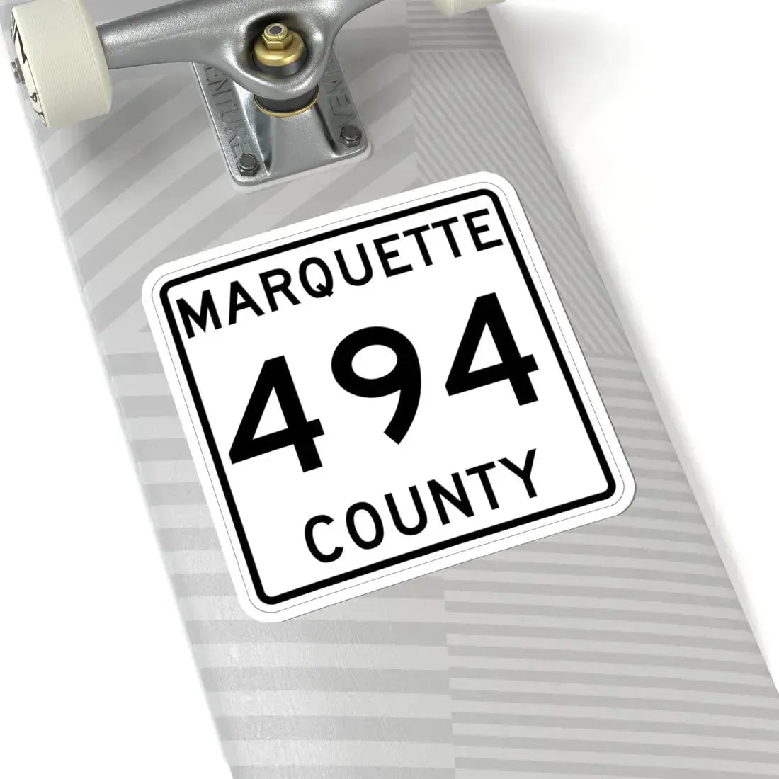 Michigan 494 Marquette County (Michigan) (Road Sign) STICKER Vinyl Kiss-Cut Decal - The Sticker Space