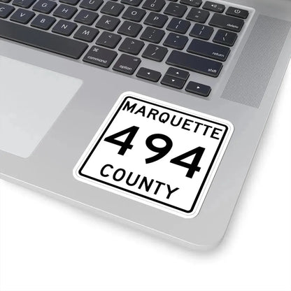 Michigan 494 Marquette County (Michigan) (Road Sign) STICKER Vinyl Kiss-Cut Decal - The Sticker Space