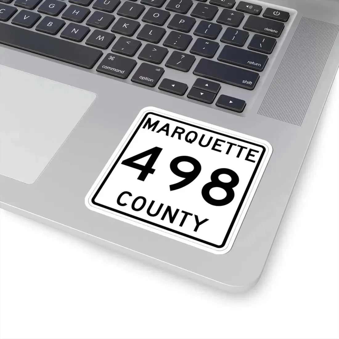 Michigan 498 Marquette County (Michigan) (Road Sign) STICKER Vinyl Kiss-Cut Decal - The Sticker Space