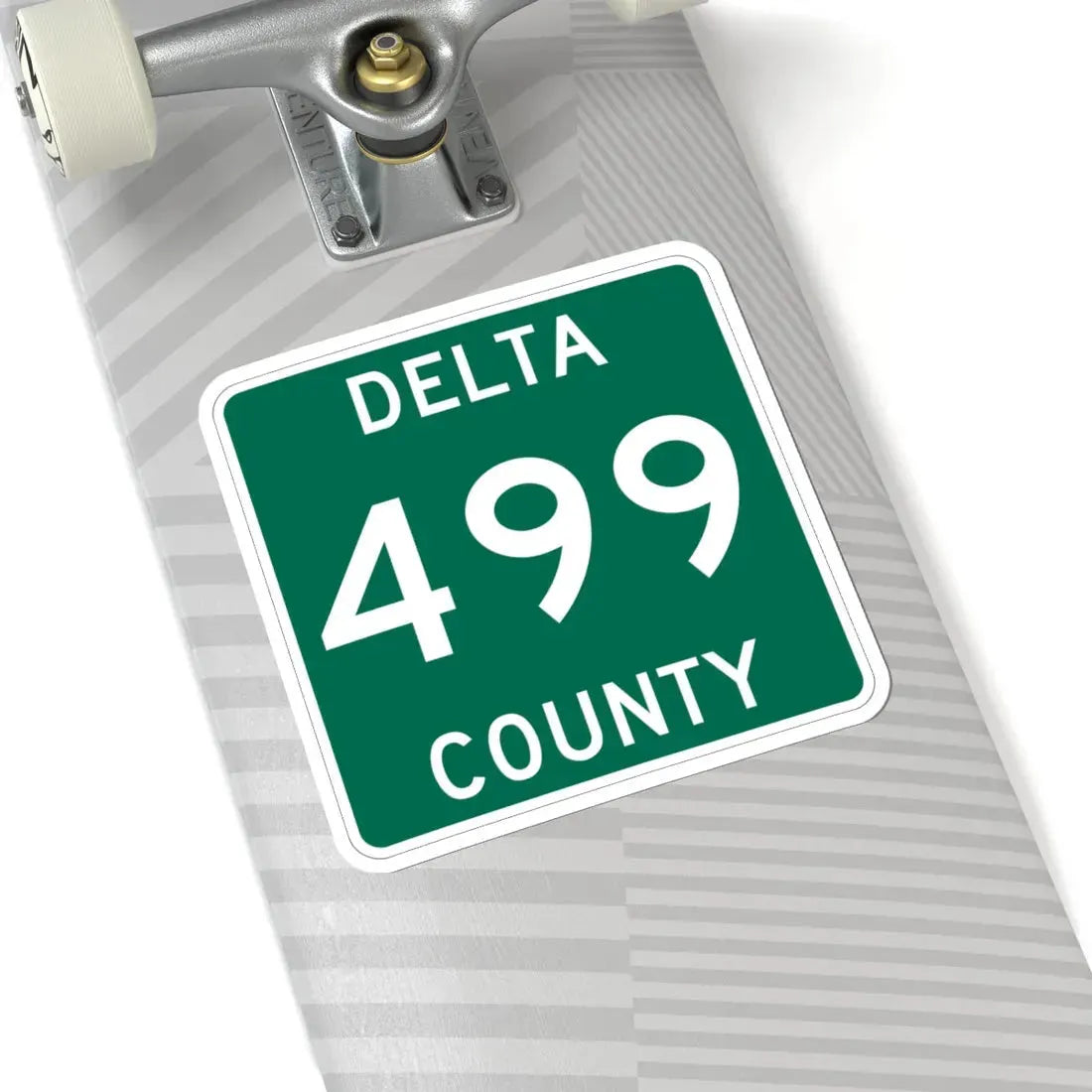 Michigan 499 Delta County (Michigan) (Road Sign) STICKER Vinyl Kiss-Cut Decal - The Sticker Space