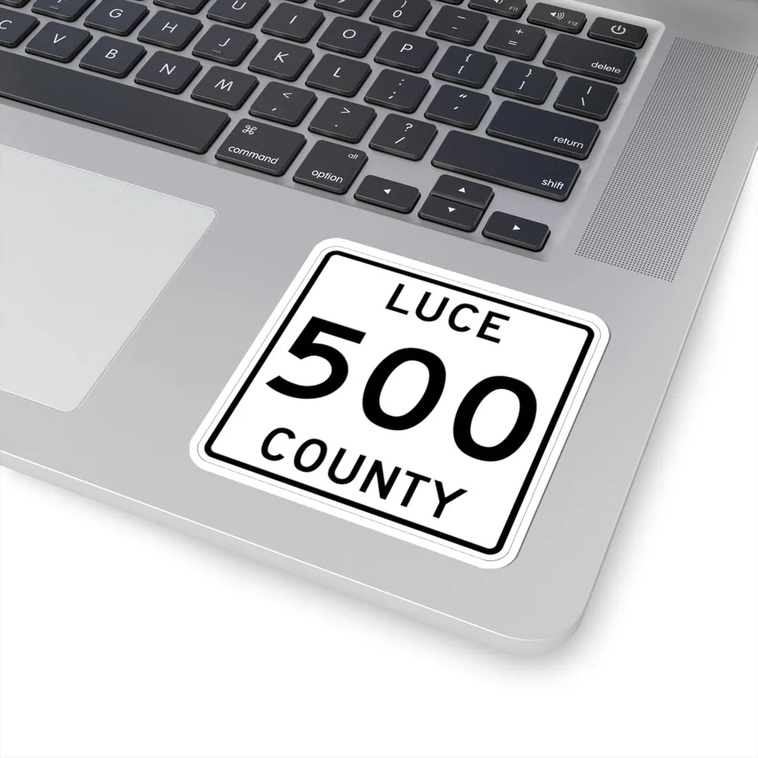 Michigan 500 Luce County (Michigan) (Road Sign) STICKER Vinyl Kiss-Cut Decal - The Sticker Space