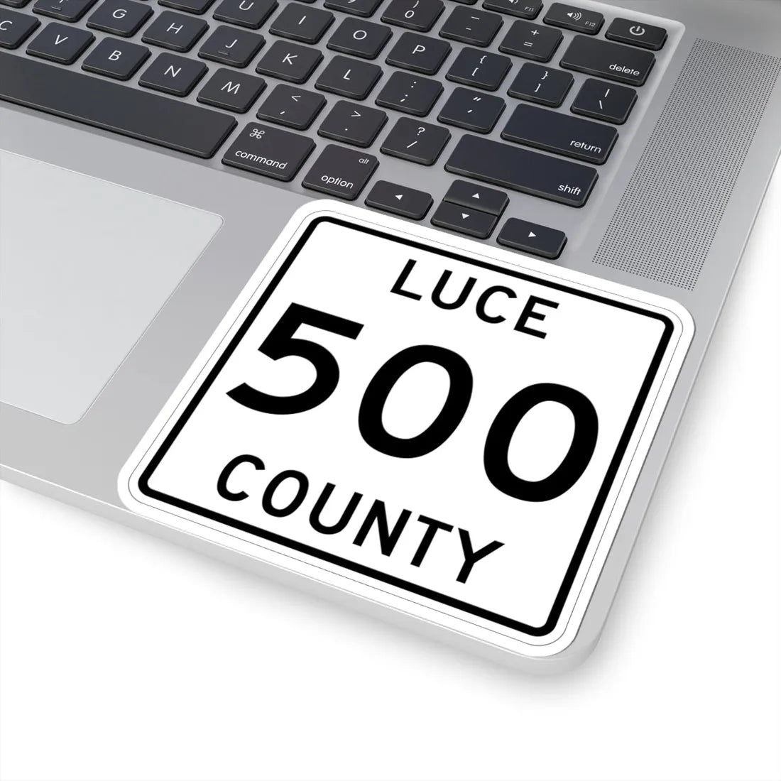 Michigan 500 Luce County (Michigan) (Road Sign) STICKER Vinyl Kiss-Cut Decal - The Sticker Space