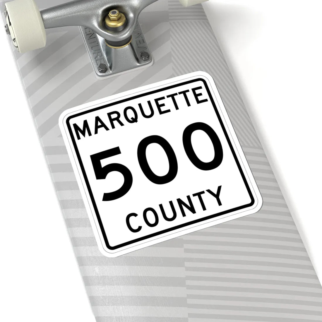 Michigan 500 Marquette County (Michigan) (Road Sign) STICKER Vinyl Kiss-Cut Decal - The Sticker Space