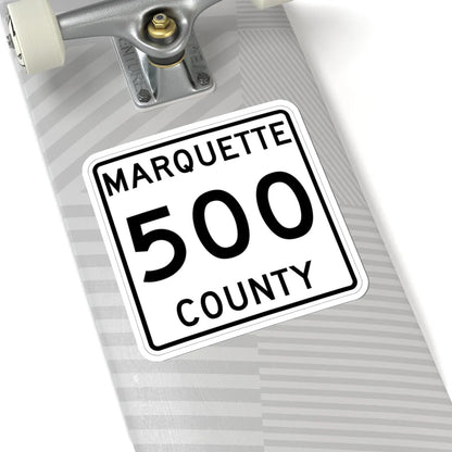 Michigan 500 Marquette County (Michigan) (Road Sign) STICKER Vinyl Kiss-Cut Decal - The Sticker Space