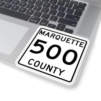 Michigan 500 Marquette County (Michigan) (Road Sign) STICKER Vinyl Kiss-Cut Decal - The Sticker Space
