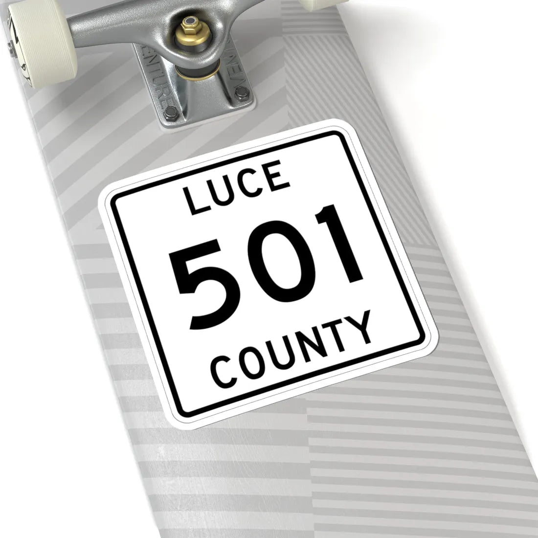 Michigan 501 Luce County (Michigan) (Road Sign) STICKER Vinyl Kiss-Cut Decal - The Sticker Space