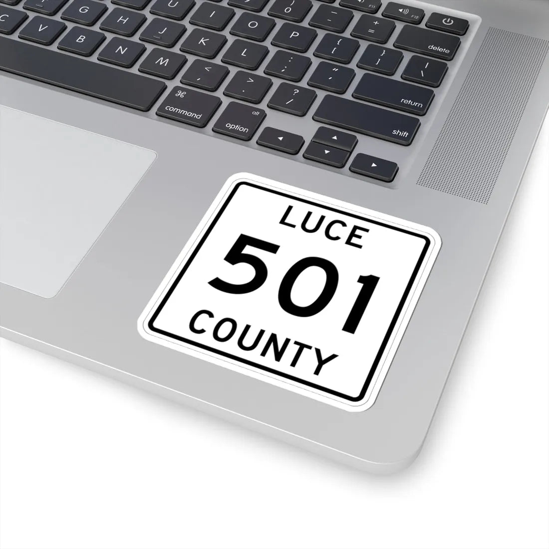 Michigan 501 Luce County (Michigan) (Road Sign) STICKER Vinyl Kiss-Cut Decal - The Sticker Space