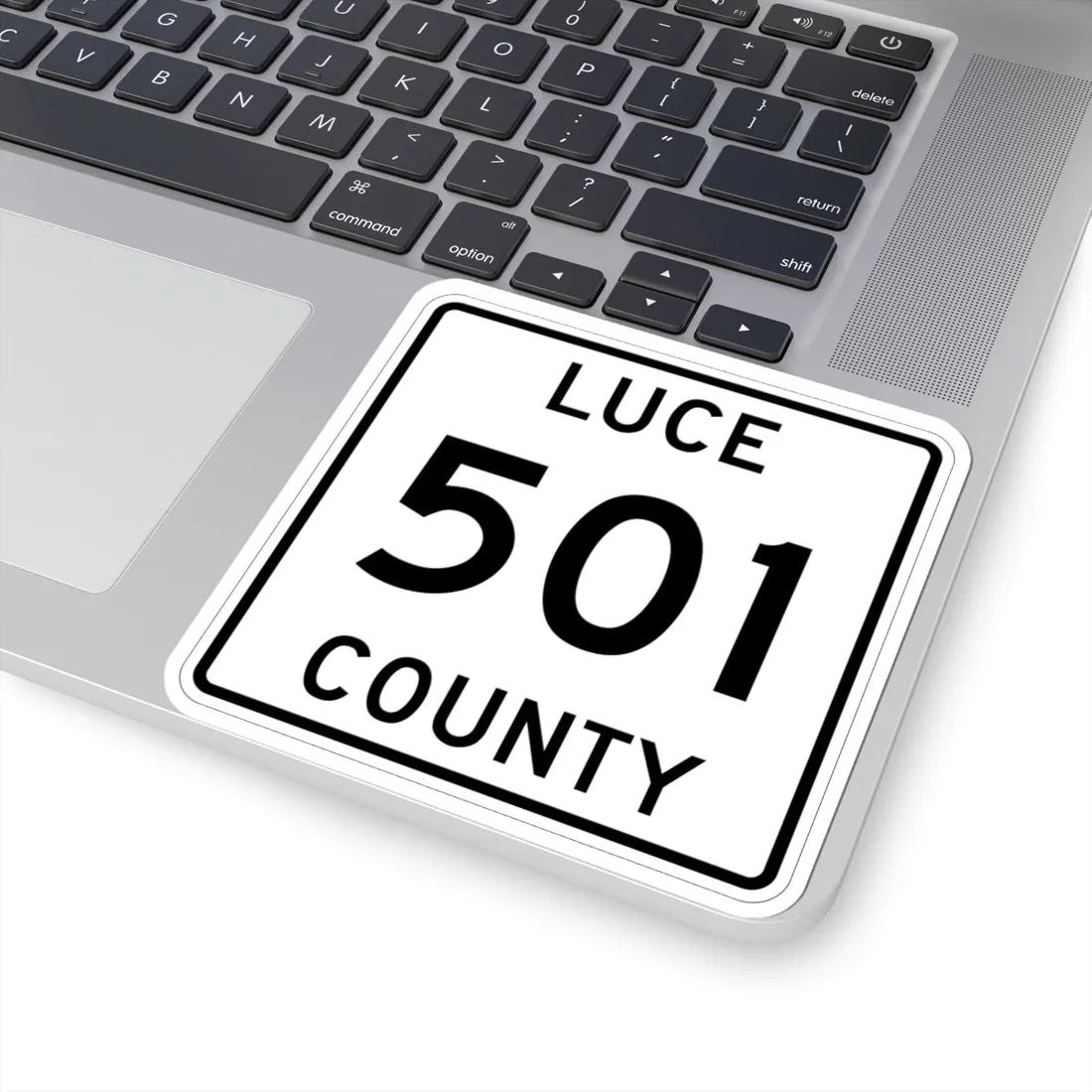 Michigan 501 Luce County (Michigan) (Road Sign) STICKER Vinyl Kiss-Cut Decal - The Sticker Space