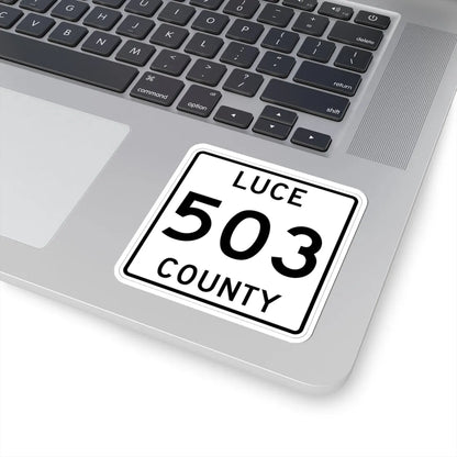 Michigan 503 Luce County (Michigan) (Road Sign) STICKER Vinyl Kiss-Cut Decal - The Sticker Space