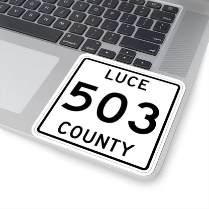 Michigan 503 Luce County (Michigan) (Road Sign) STICKER Vinyl Kiss-Cut Decal - The Sticker Space