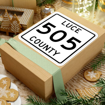 Michigan 505 Luce County (Michigan) (Road Sign) STICKER Vinyl Kiss-Cut Decal - The Sticker Space