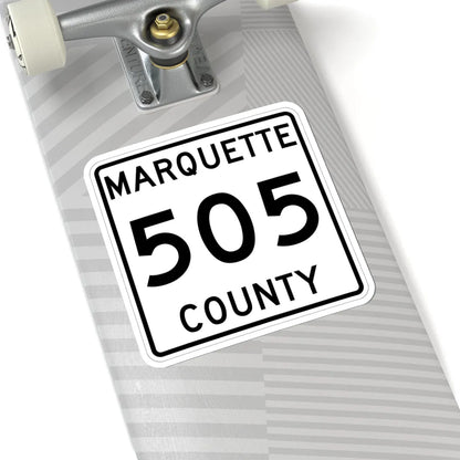 Michigan 505 Marquette County (Michigan) (Road Sign) STICKER Vinyl Kiss-Cut Decal - The Sticker Space