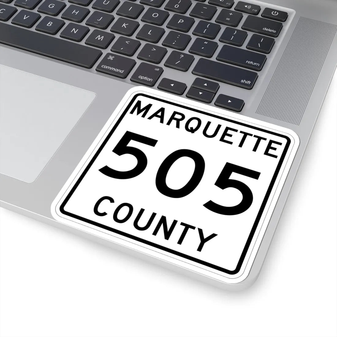 Michigan 505 Marquette County (Michigan) (Road Sign) STICKER Vinyl Kiss-Cut Decal - The Sticker Space