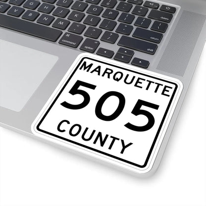 Michigan 505 Marquette County (Michigan) (Road Sign) STICKER Vinyl Kiss-Cut Decal - The Sticker Space