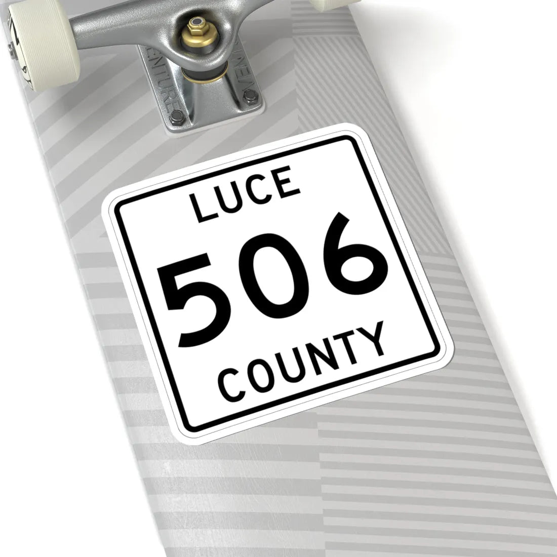 Michigan 506 Luce County (Michigan) (Road Sign) STICKER Vinyl Kiss-Cut Decal - The Sticker Space