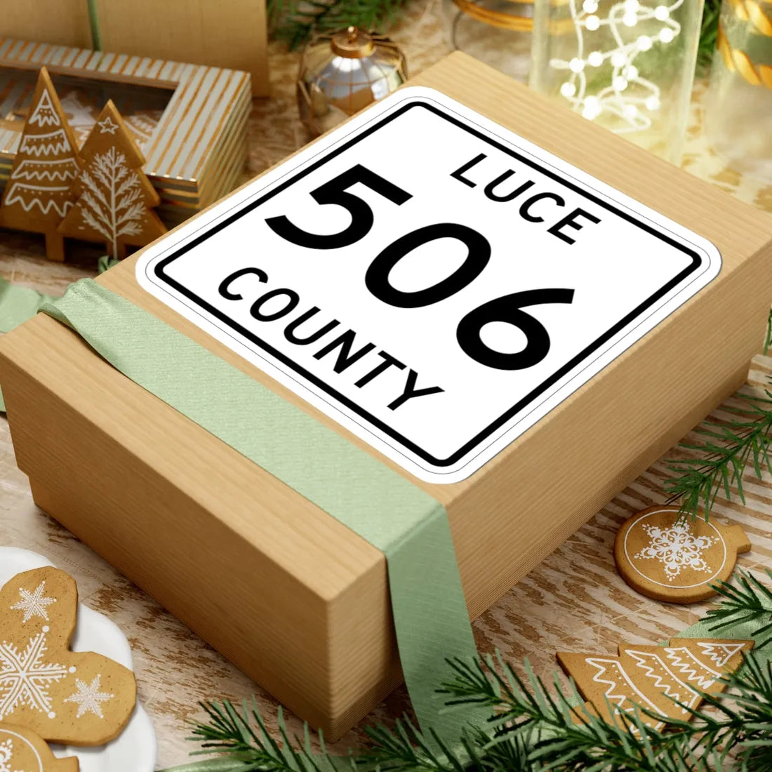 Michigan 506 Luce County (Michigan) (Road Sign) STICKER Vinyl Kiss-Cut Decal - The Sticker Space