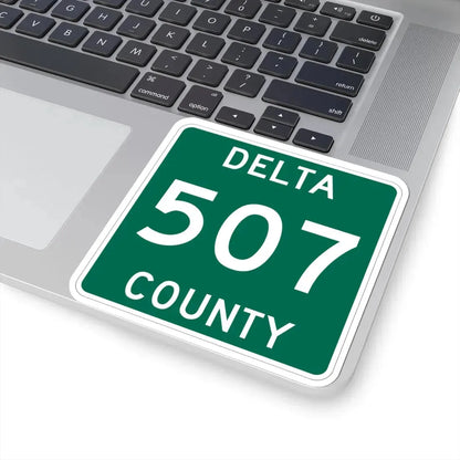 Michigan 507 Delta County (Michigan) (Road Sign) STICKER Vinyl Kiss-Cut Decal - The Sticker Space