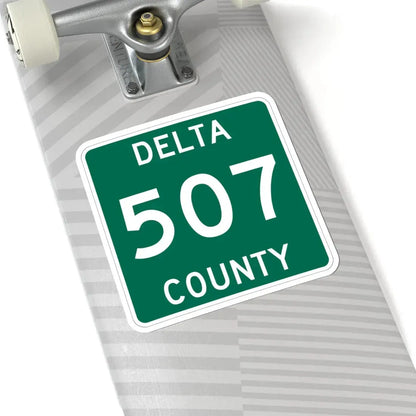 Michigan 507 Delta County (Michigan) (Road Sign) STICKER Vinyl Kiss-Cut Decal - The Sticker Space