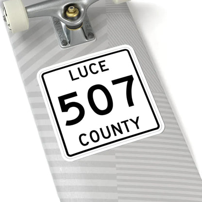 Michigan 507 Luce County (Michigan) (Road Sign) STICKER Vinyl Kiss-Cut Decal - The Sticker Space