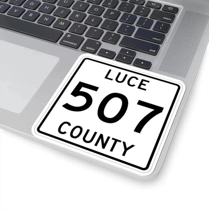Michigan 507 Luce County (Michigan) (Road Sign) STICKER Vinyl Kiss-Cut Decal - The Sticker Space