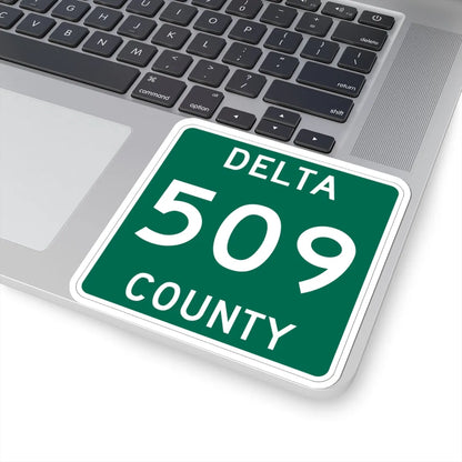Michigan 509 Delta County (Michigan) (Road Sign) STICKER Vinyl Kiss-Cut Decal - The Sticker Space