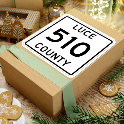 Michigan 510 Luce County (Michigan) (Road Sign) STICKER Vinyl Kiss-Cut Decal - The Sticker Space