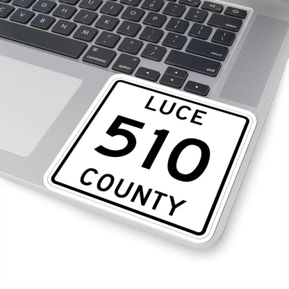 Michigan 510 Luce County (Michigan) (Road Sign) STICKER Vinyl Kiss-Cut Decal - The Sticker Space