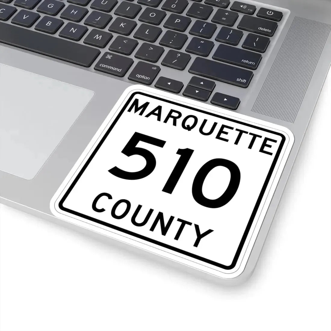 Michigan 510 Marquette County (Michigan) (Road Sign) STICKER Vinyl Kiss-Cut Decal - The Sticker Space